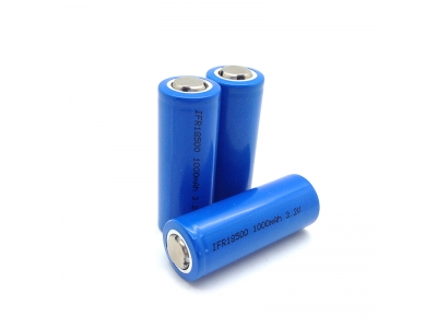 IFR18500 3.2V 1000mAh LiFePo4 battery 