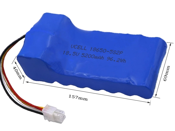 18.5V 5200mAh 18650 Li Ion Rechargeable Battery