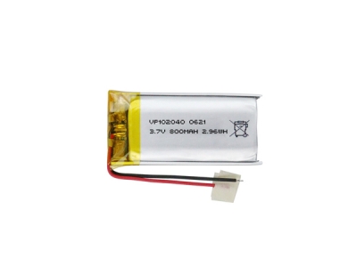 3.7V 102040 850mAh LiPo Battery