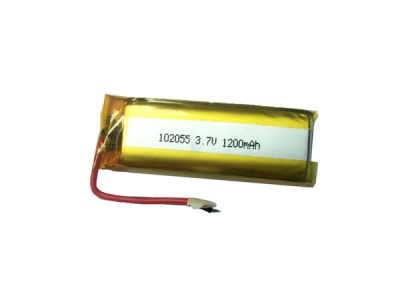 3.7V 1200mAh 102055 Lithium Polymer Battery With Wire
