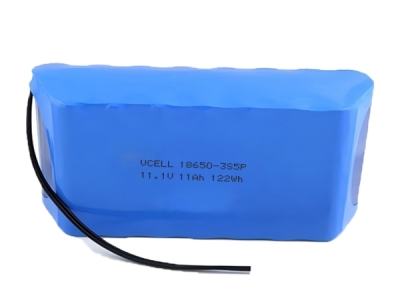 11.1V 11Ah 18650-3S5P Rechargeable Lithium Ion Battery Pack