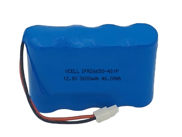 12.8V 3600mAh IFR26650 磷酸铁锂充电电池组