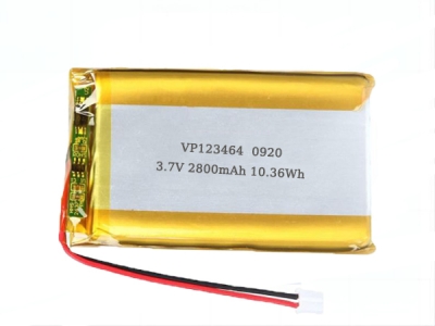 VP123464 3.7V 2800mAh Rechargeable Lipo Battery