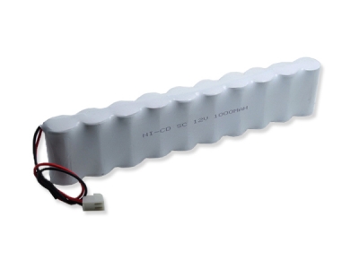 12V SC 1000mAh NI-CD Battery Pack For Emergency Lighting
