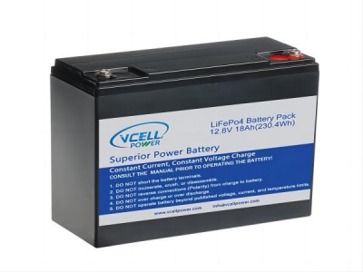 12V 18AH IFR32700 Lithium LiFePo4 Battery Pack For Solar Light