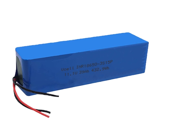 12V 39Ah 3S15P 18650 Rechargeable Lithium Battery