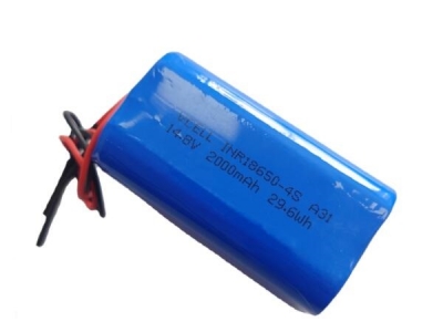14.8V 2000mAh 4S1P 18650 Li-Ion Battery Pack
