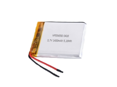 554550 3.7V 1400mAh Rechargeable Lithium Polymer Battery For Portable Electronics 