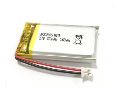 302035 3.7V 170mAh Li-Polymer Battery