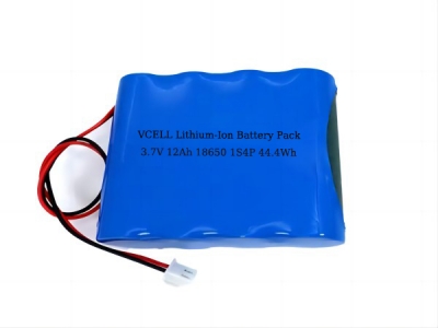 3.7V 12Ah 1S4P 18650 Li-Ion Battery Pack With Protection Board