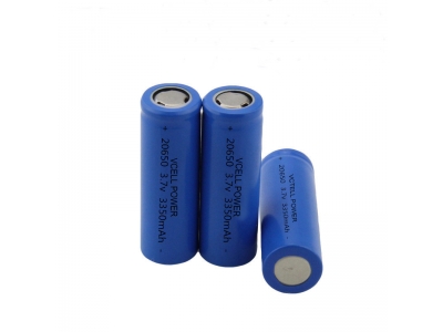 20650 3.7V 3350mAh Rechargeable Lithium Ion Battery