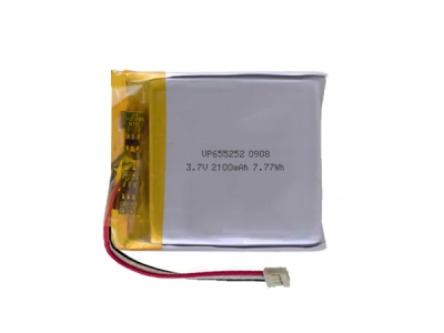 655252 3.7V 2100mAh 锂聚合物电池，带PCM
