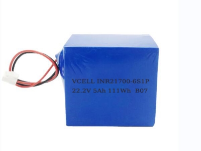 22.2V 5Ah 21700 Li-Ion Battery Pack