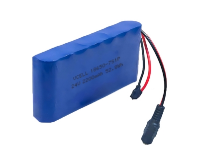 24V 2200mAh 18650 可充电滑板车自行车锂离子电池
