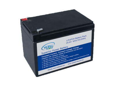 Lifepo4 24V 6Ah Deep Cycle Rechargeable Lithium Battery