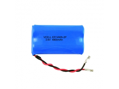 3.6V 4800mAh Li-SOCL2 ER14505-2P Battery