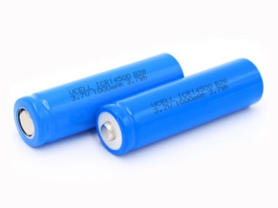 3.7V 1000mAh ICR14500 Lithium Ion Battery