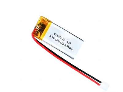  3.7V 501235 160mAh Rechargeable LiPo Battery