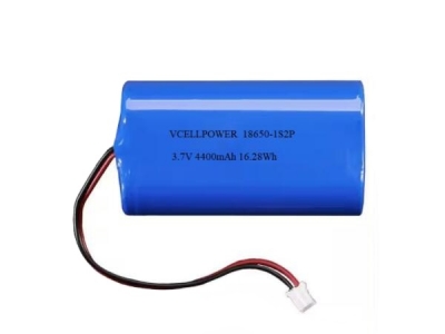 3.7V 4400mAh Rechargeable 1S2P 18650 Li-Ion Battery