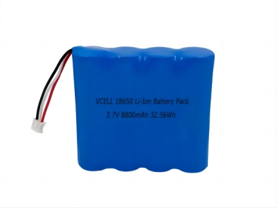 VCELL 3.7V 8800mAh 1S4P 18650 Li-Ion Battery Pack