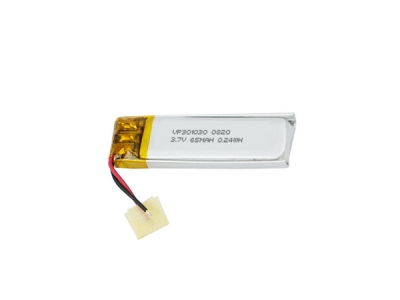 3.7V 65mAh 301030 Li-Polymer Battery