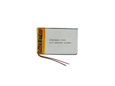3.7V 550mAh 303450 Li-Poly Battery