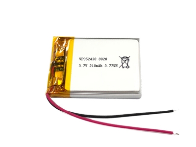 3.7V 210mAh 352430 Lithium Polymer Battery