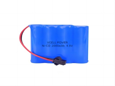 4.8V 2000mAh Rechargeable NI-CD Battery Pack