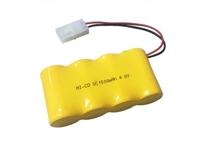 SC Size 4.8V 1500mAh Rechargeable Ni-Cd Battery Pack 