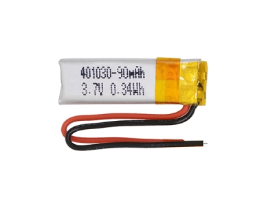 3.7V 90mAh 401030 Rechargeable Lithium Polymer Battery