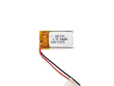 50mAh 3.7V Rechargeable Lithium Battery 401120 for Bluetooth Headset
