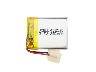 3.7V 250mAh Rechargeable Lithium Polymer Battery 402530