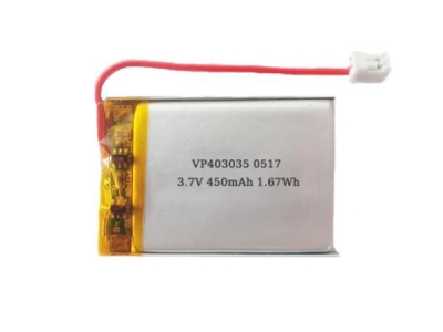 VP403035 3.7V 450mAh Rechargeable Lipo Battery