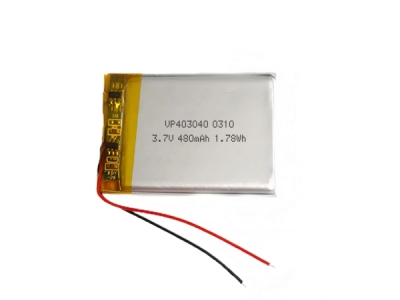 403040 3.7V 480mAh Lipo Battery With PCM