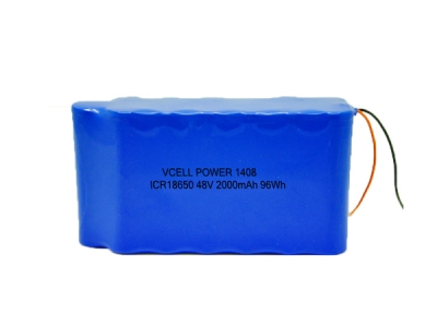 48V 2.0Ah 18650 13S1P Rechargeable Li-Ion Battery For Scooter