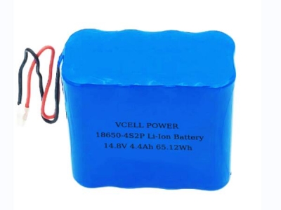 14.8V 4400mAh 4S2P 18650 Rechargeable Lithium Ion Battery Pack