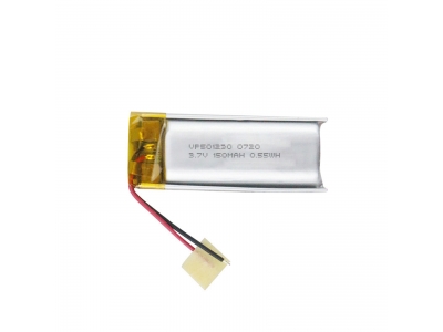 CE Certified 501230 3.7V 150mAh Rechargeable Lithium Polymer Battery