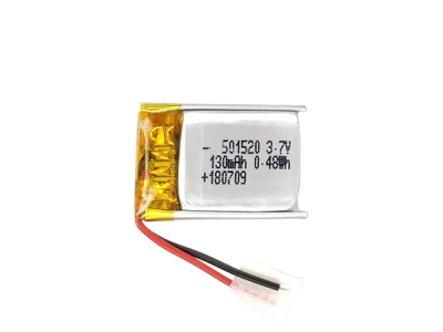 Rechargeable Lithium Battery 3.7V 130mah 501520 With Connector