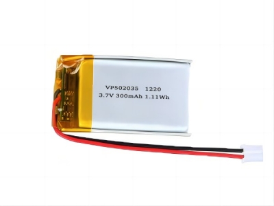 VP502035 3.7V 300mAh Rechargeable Lithium Polymer Battery