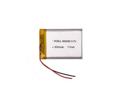 3.7V 502530 300mAh Lipo Battery With PCM