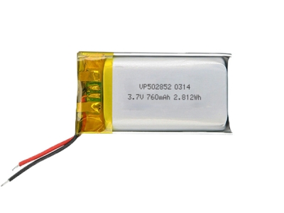 3.7V 760mAh 502852 Rechargeable Lipo Battery