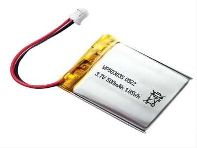3.7V 500mAh 503035 Lithium Polymer Battery For Smart Watch