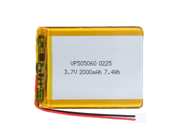 505060 3.7V 2000mAh Lithium Rechargeable Battery With PCM