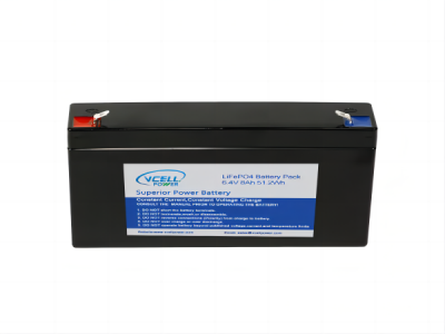 OEM Lithium 6.4V 8Ah Rechargeable Lifepo4 Battery Pack For Solar Light