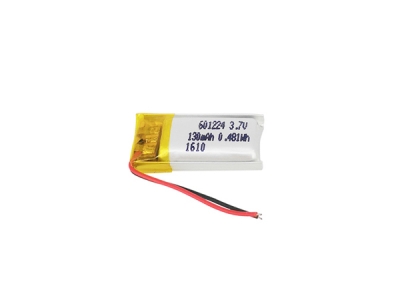 3.7V 130mAh 601224 Rechargeable Lithium Polymer Battery 