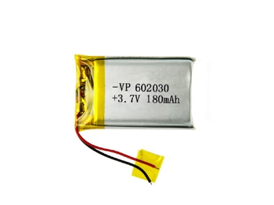 3.7V 180mAh Rechargeable Lithium Polymer Battey 602030