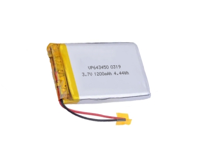 643450 3.7V 1200mAh Rechargeable Lipo Battery 