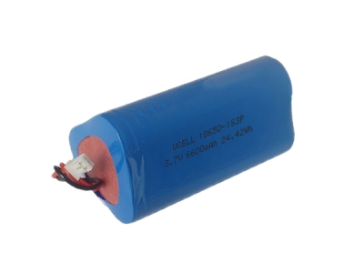 Triangle Shape 3.7V 6600mAh 18650 Lithium Ion Battery Pack