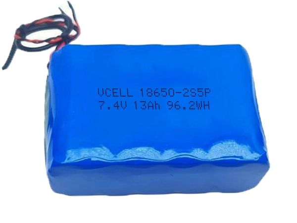 7.4V 13Ah 18650 Lithium Rechargeable Battery Pack