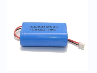 7.4V 1600mAh 18500 Rechargeable Li-Ion Battery